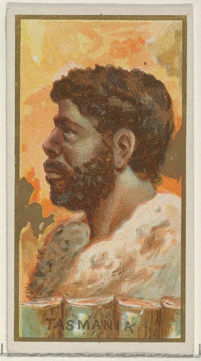Tasmania, from the Types of All Nations series (N24) for Allen & Ginter Cigarettes — George S. Harris & Sons|Allen & Ginter