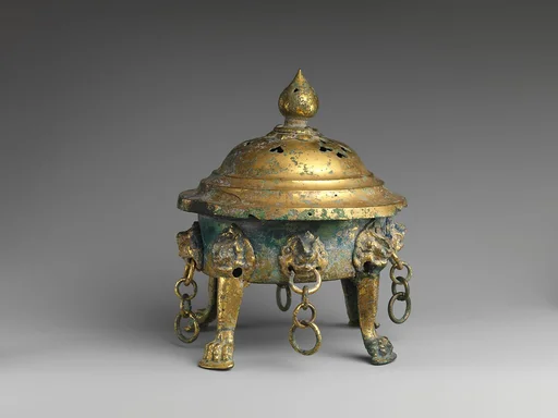 唐 鎏金青銅香爐|Incense burner