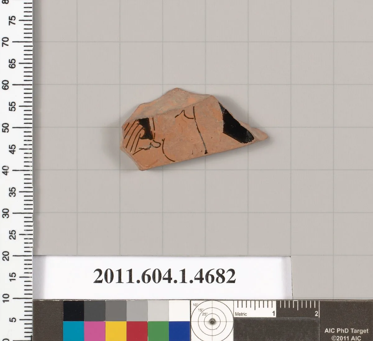 Terracotta fragment of a kylix (drinking cup) — Unknown