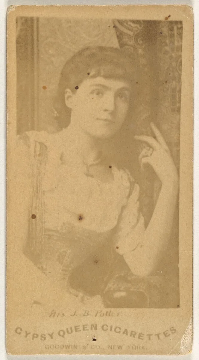 Mrs. J.B. Potter, from the Actors and Actresses series (N171) for Gypsy Queen Cigarettes — Goodwin & Company