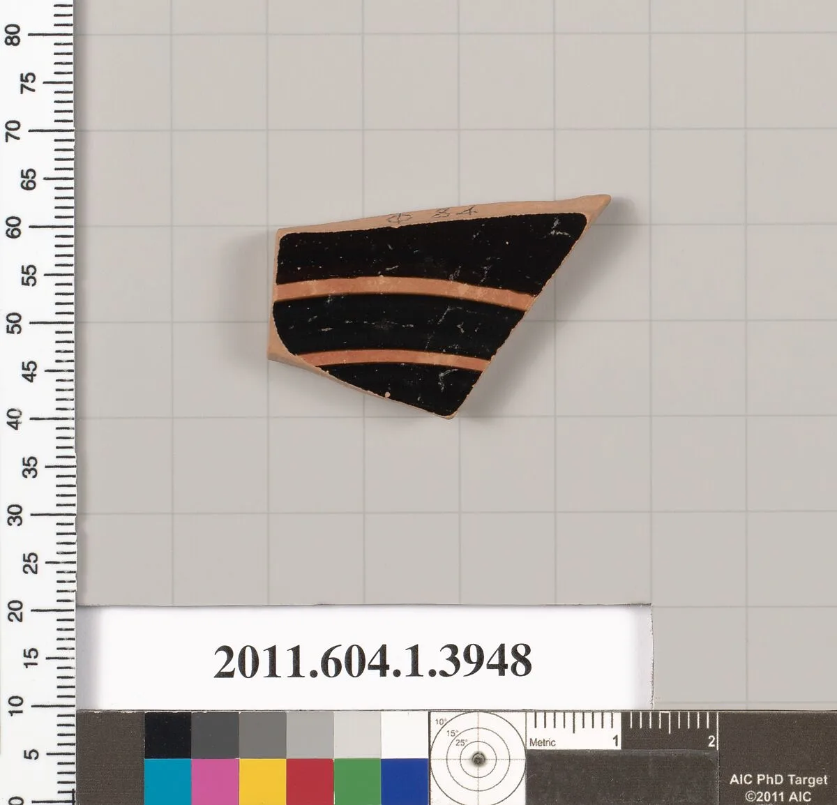 Terracotta fragment of a kylix (drinking cup) — Unknown