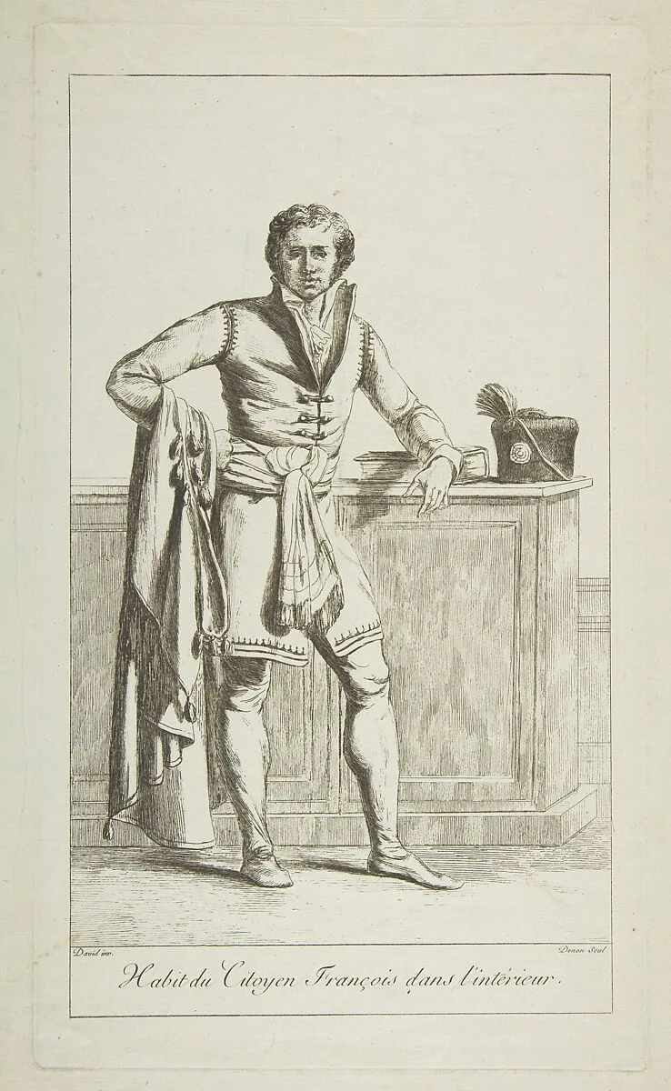 Inside Attire of the French Citizen — Jacques Louis David|baron Dominique Vivant Denon