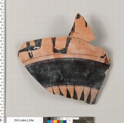 Terracotta fragment of a column-krater (bowl for mixing wine and water)