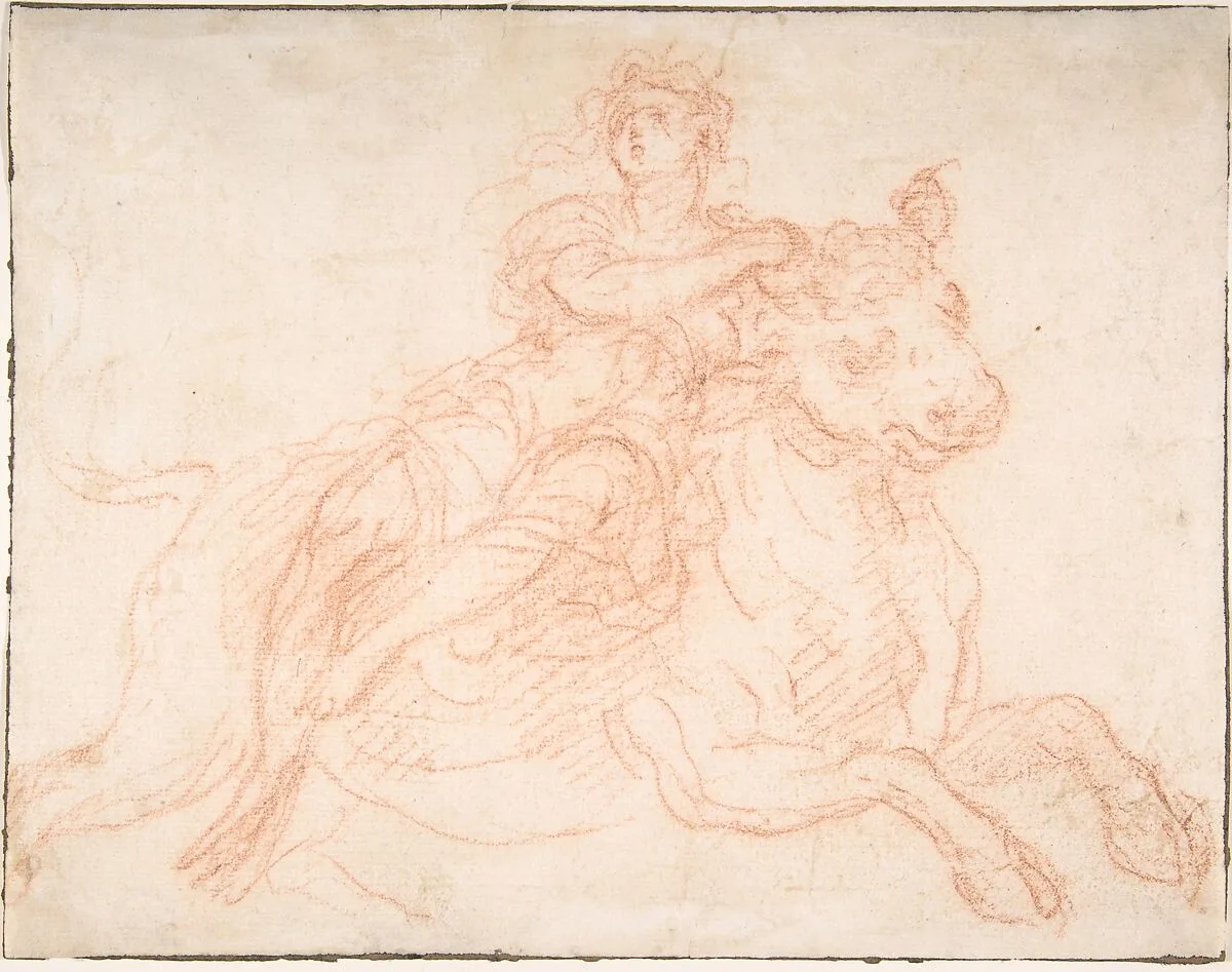 Europa and the Bull — Anonymous, Italian, Bolognese, 17th century