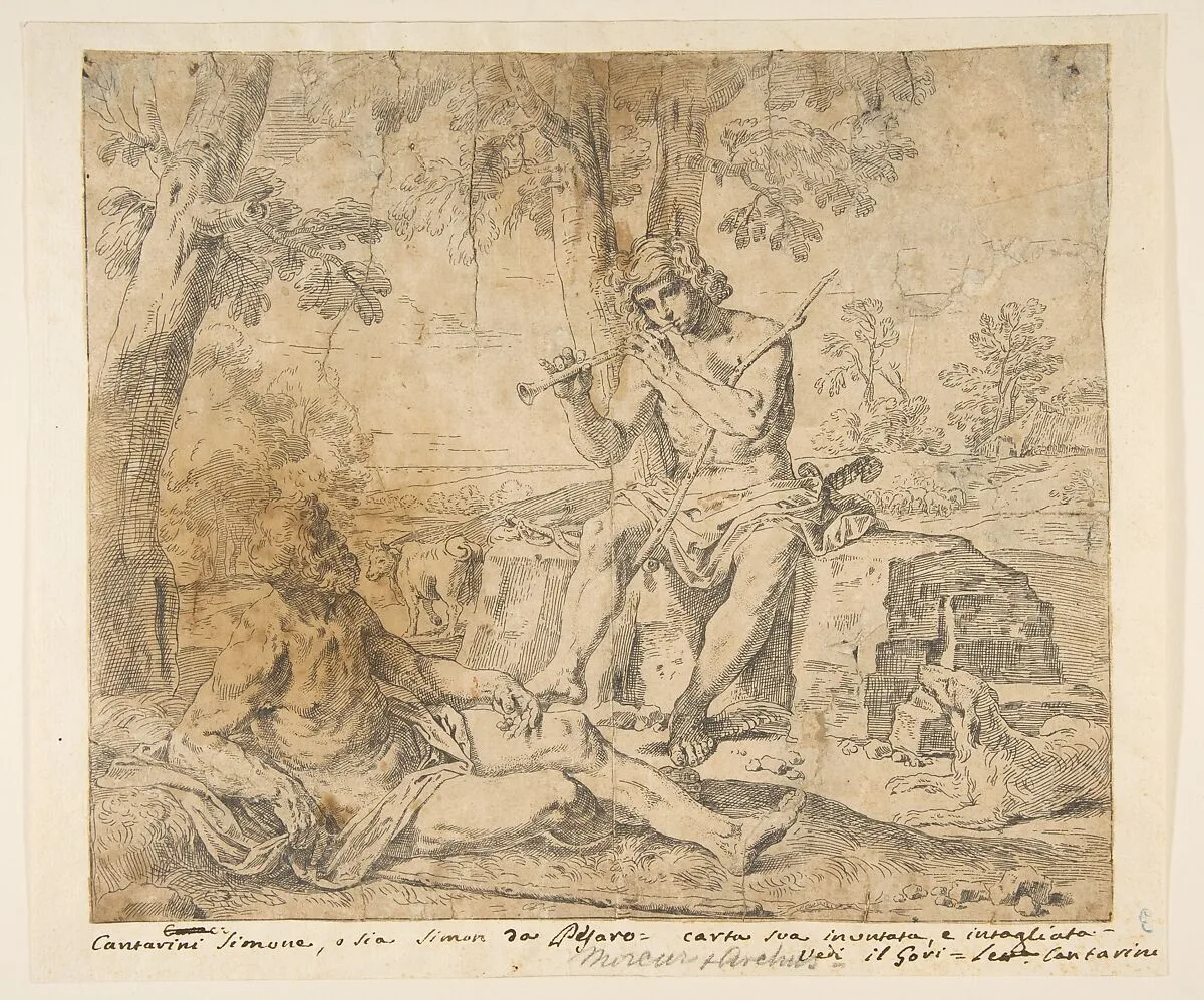 Mercury and Argus — Simone Cantarini