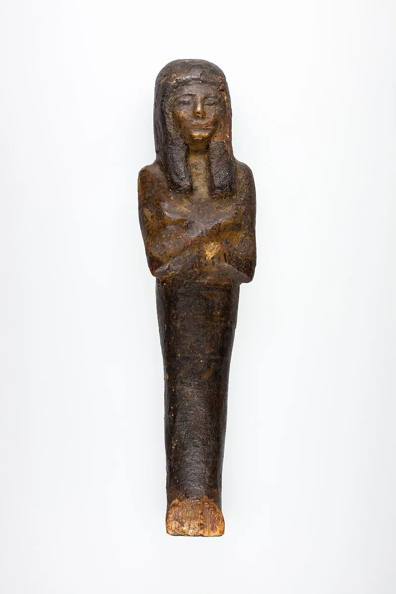 Shabti with horizontal bands of inscription — Unknown