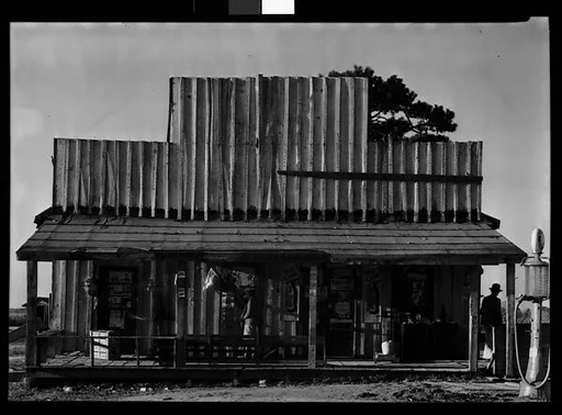 [General Store with Advertisements on Porch Façade, Selma, Alabama]