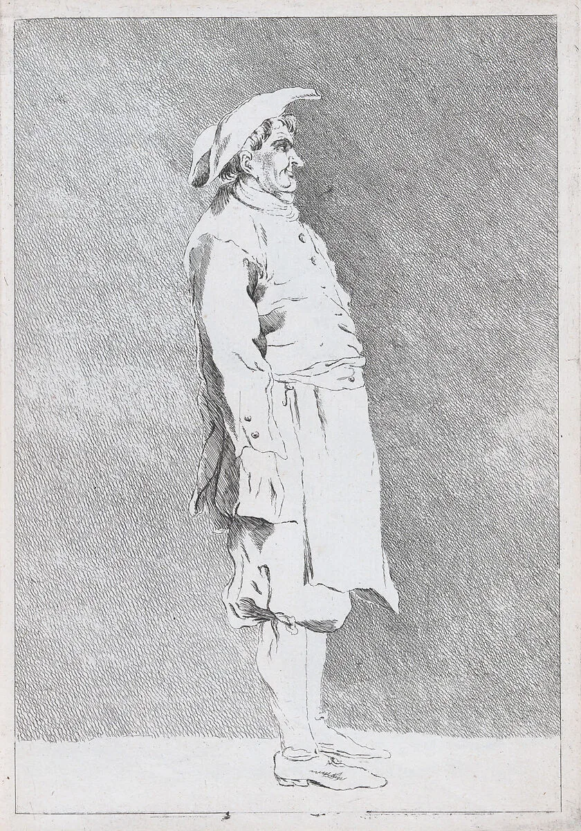 Nicola Zabaglia, pl. XVII from "Recueil de caricatures" — Jacques François Joseph Saly|Ange-Laurent de La Live de Jully
