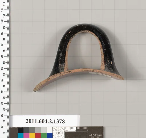 Terracotta rim fragment of a skyphos (deep drinking cup)