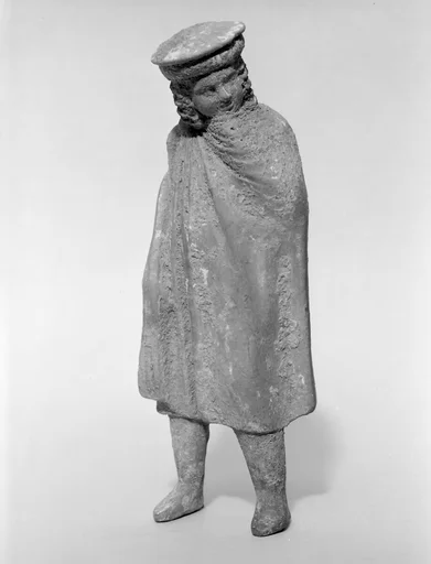 Terracotta statuette of a boy