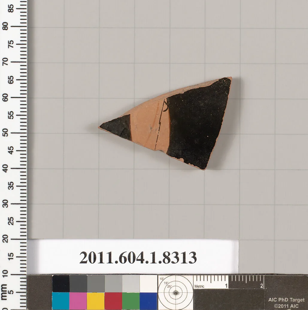 Terracotta fragment of a kylix (drinking cup) — Unknown
