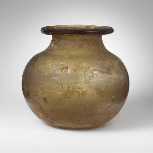 Glass cinerary urn
