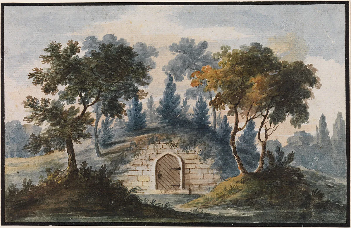 General Washington's Tomb at Mount Vernon (Copy after Engraving in The Port Folio Magazine, 1810) — Pavel Petrovich Svinin