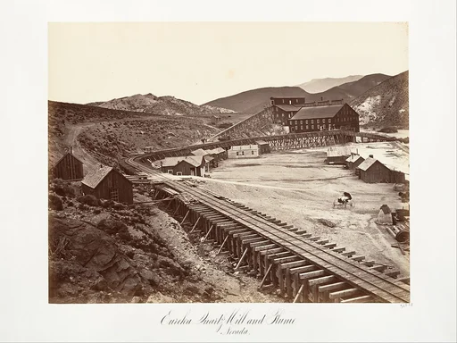 Eureka Quartz Mill and Flume, Nevada