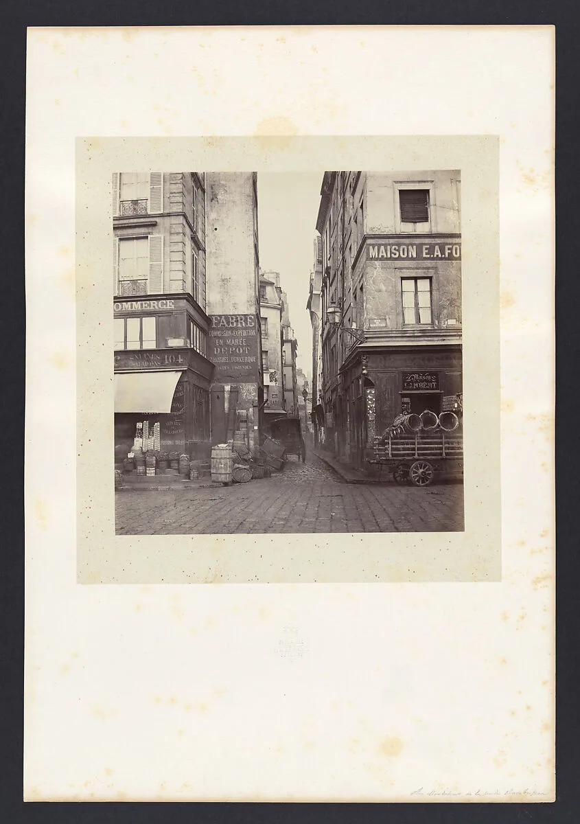 Rue Mondétour, de la rue Rambuteau — Charles Marville