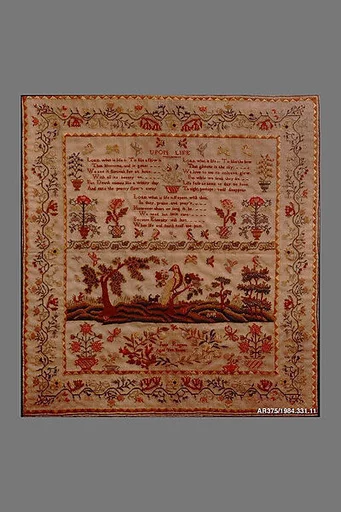 Embroidered sampler