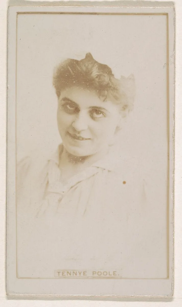Tennye Poole, from the Actresses series (N245) issued by Kinney Brothers to promote Sweet Caporal Cigarettes — Kinney Brothers Tobacco Company