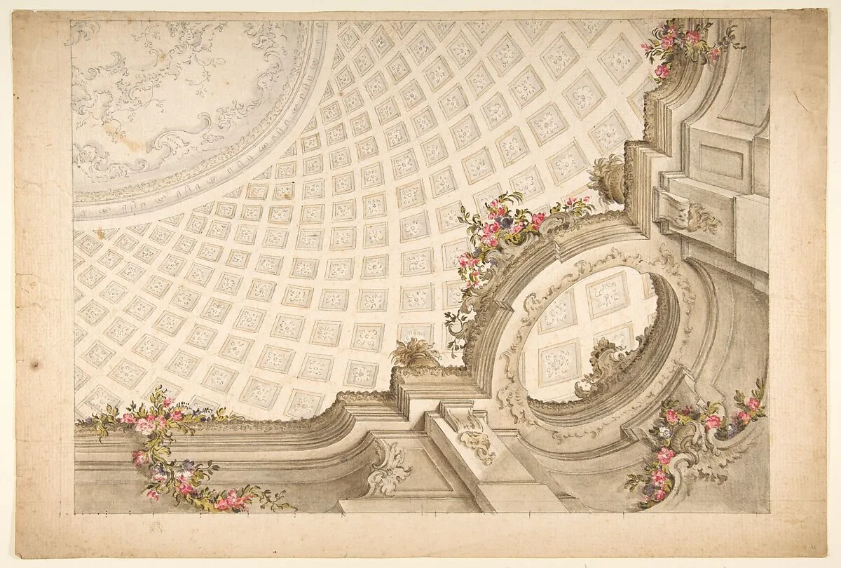 Design for a Cupola Decoration — Giovanni Antonio Torricelli
