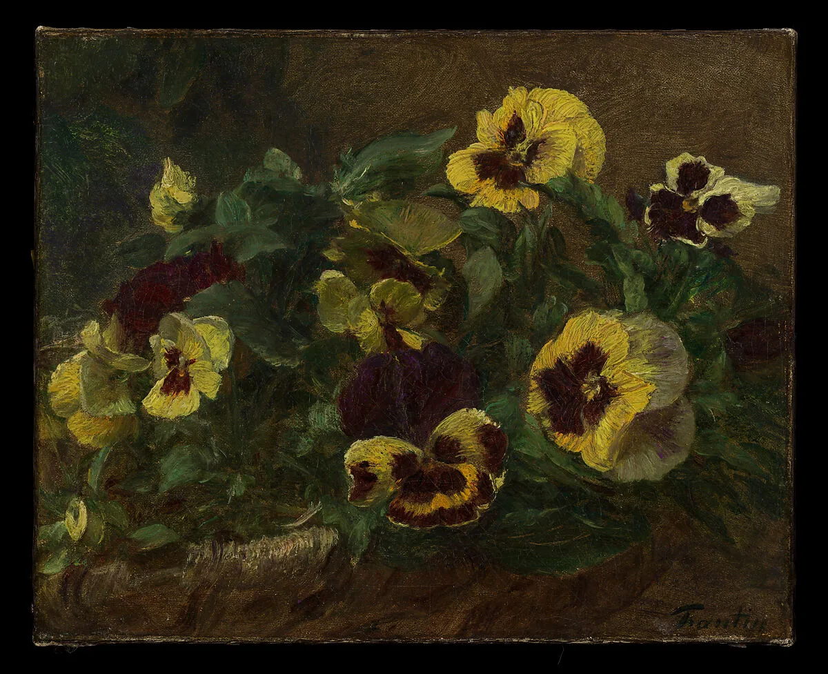 Pansies — Henri Fantin-Latour