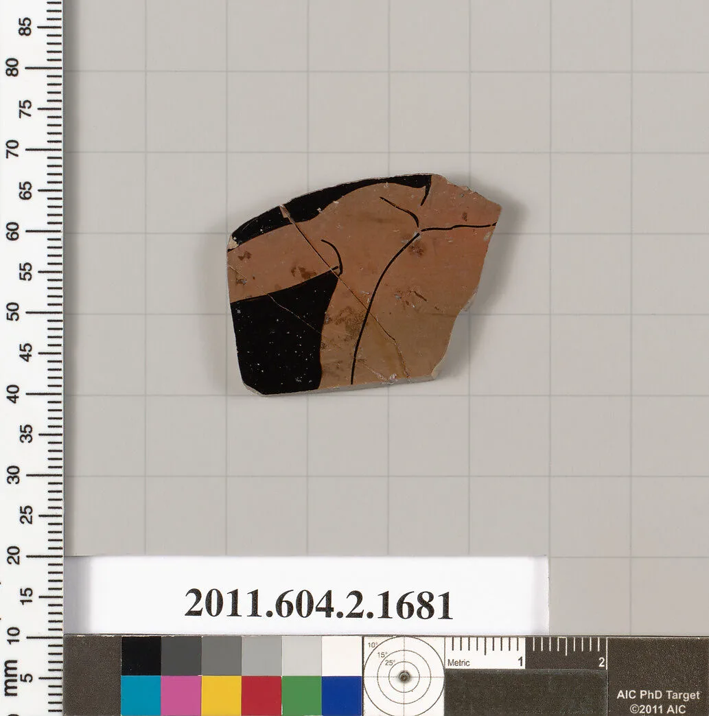 Terracotta fragment of a skyphos (deep drinking cup) — Unknown