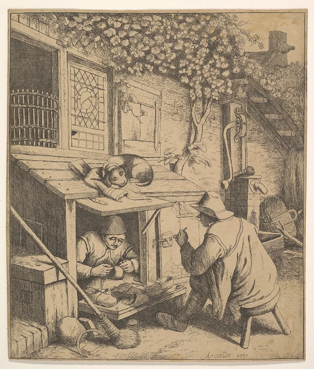 The Cobbler (copy) — Adriaen van Ostade