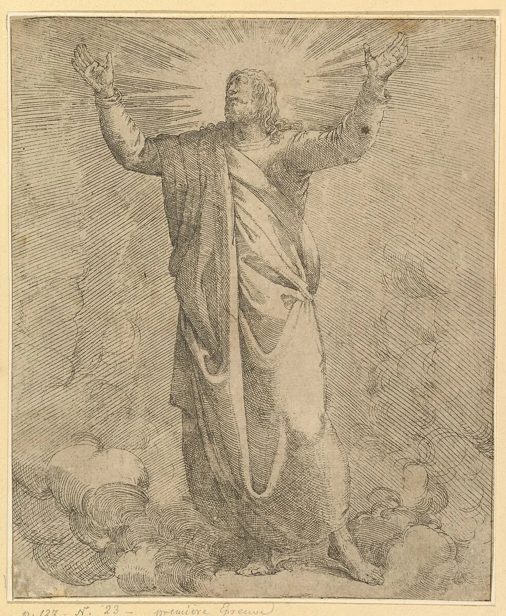 The Saviour Covered in a Large Cloak — Battista Franco