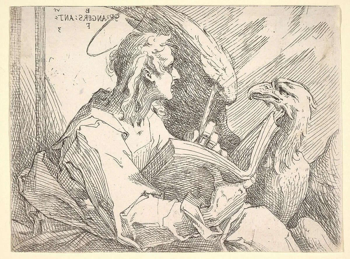 Saint John the Evangelist — Bartholomeus Spranger
