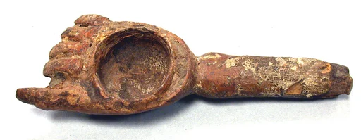 Wooden Vessel in the Shape of a Hand