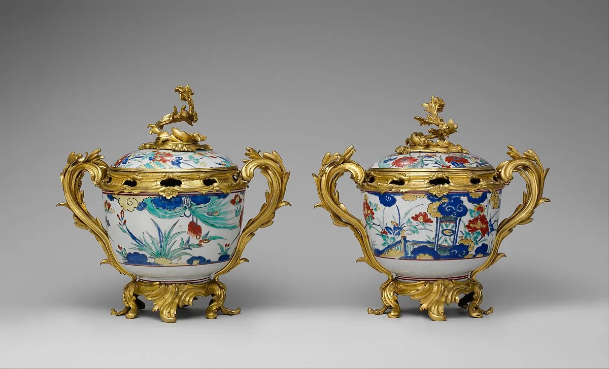 Potpourri bowl with cover (one of a pair) — Unknown