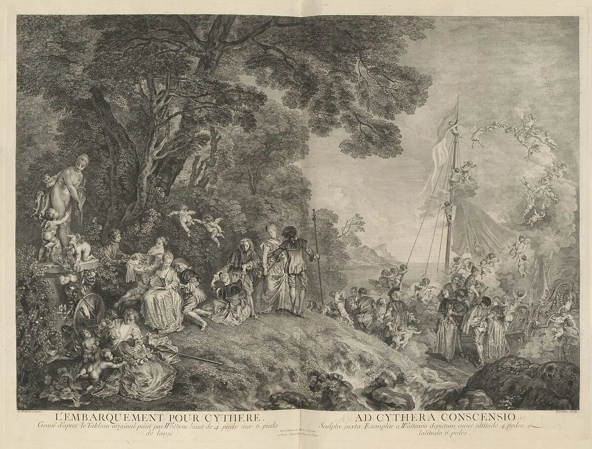 L'Oeuvre D'Antoine Watteau Pientre du Roy en son Academie Roïale de Peinture et Sculpture Gravé d'après ses Tableaux & Desseins originaux...par les Soins de M. de Jullienne — Antoine Watteau