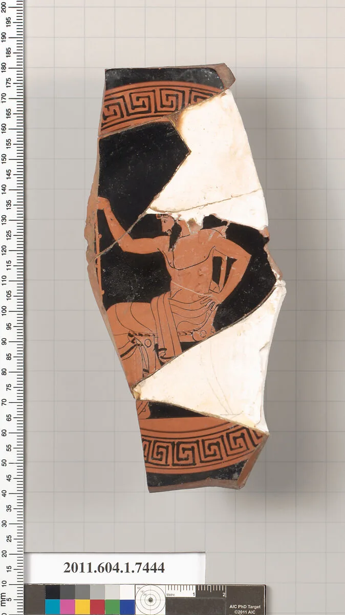Terracotta fragment of a kylix (drinking cup) — Unknown
