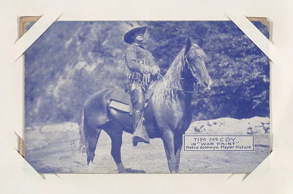 Tim McCoy in "War Paint" from Western Stars or Scenes Exhibit Cards series (W412) — Unknown