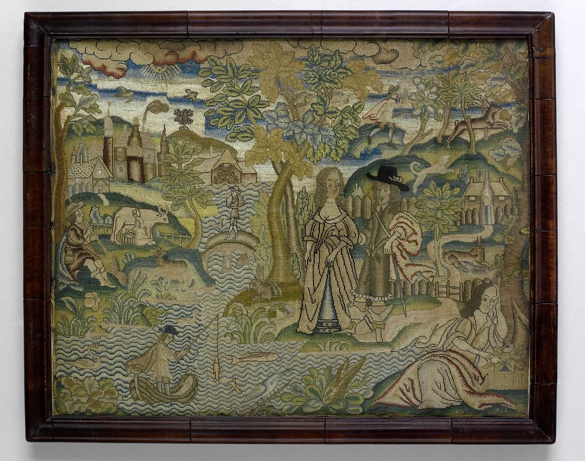 Embroidered picture — Unknown
