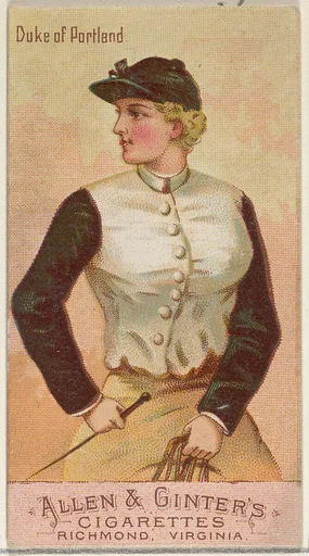 Duke of Portland, from the Racing Colors of the World series (N22b) for Allen & Ginter Cigarettes