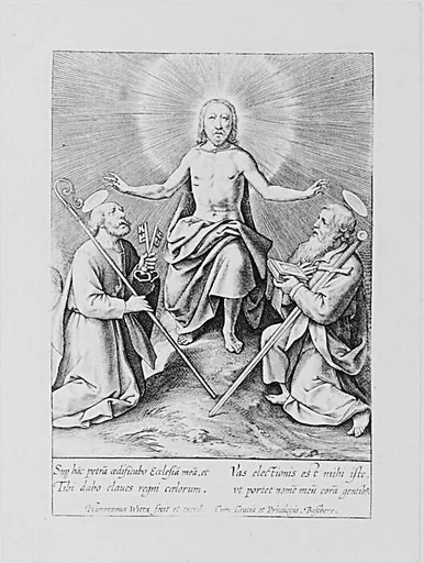 Christ Between Saints Peter and Paul