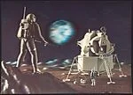 Moon Landing Postcard