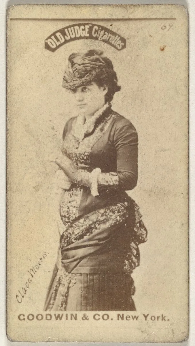 Clara Morris, from the Actors and Actresses series (N171) for Old Judge Cigarettes — Goodwin & Company