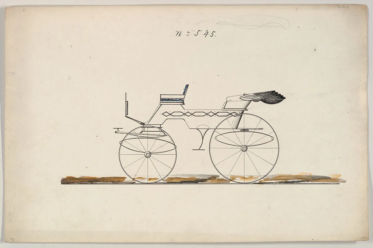 Design for Phaeton, no. 545 — Brewster & Co.