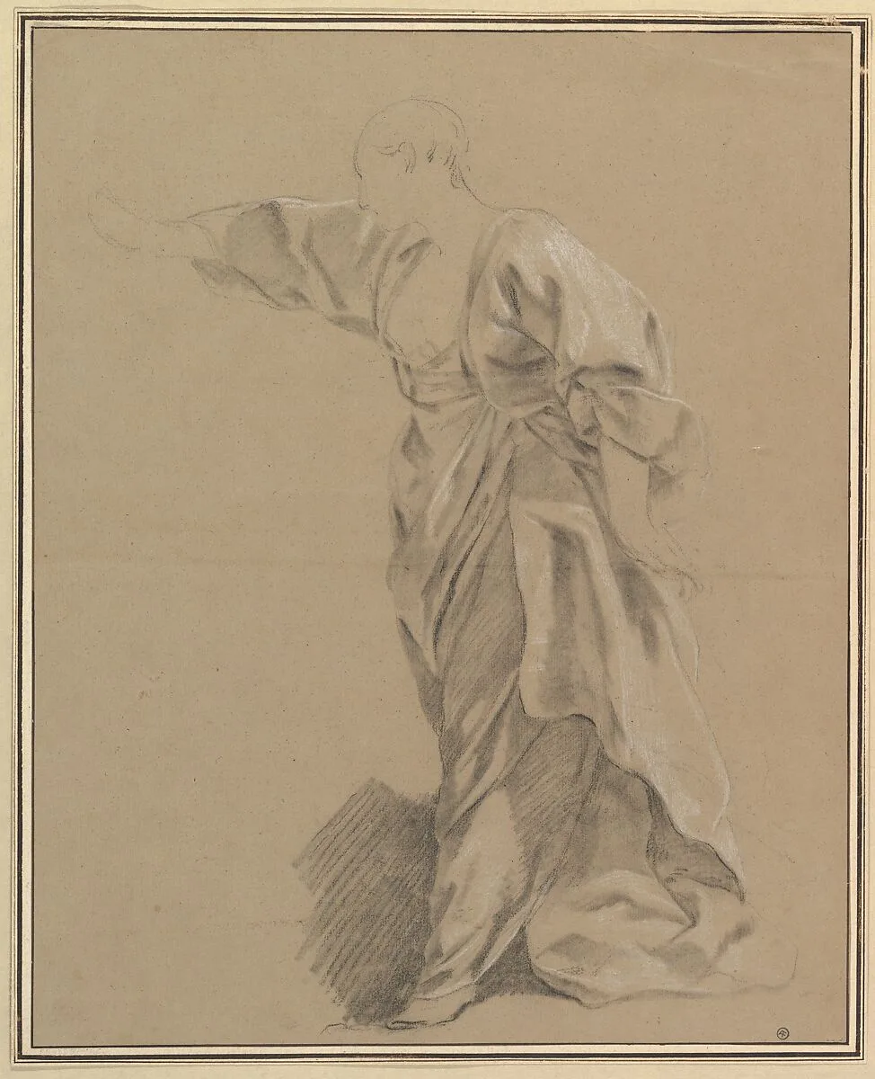 Drapery Study of a Woman with an Outstretched Arm — Louis Lagrenée