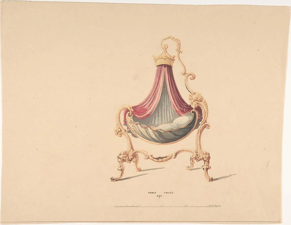 Design for Fancy Child's Cot — Robert William Hume