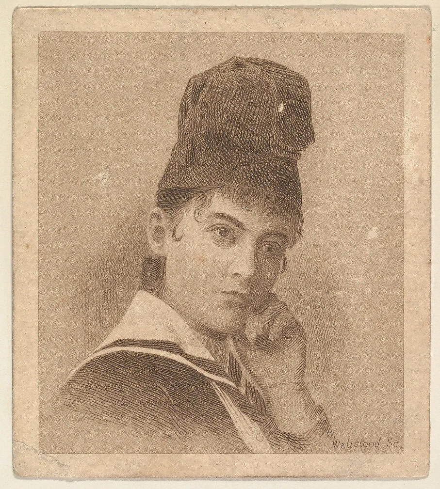 Portrait, from the Women's Portraits series (N198) issued by Wm. S. Kimball & Co. — William S. Kimball & Company|William Wellstood