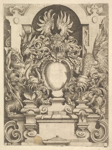 Design for a Cartouche, Plate from Dietterlin's Architecttura