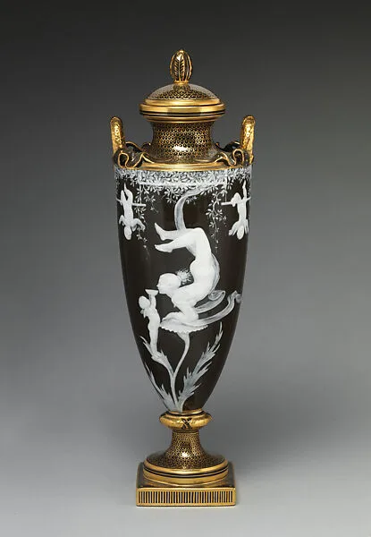 Vase and cover — Minton(s)|Louis Marc Emmanuel Solon