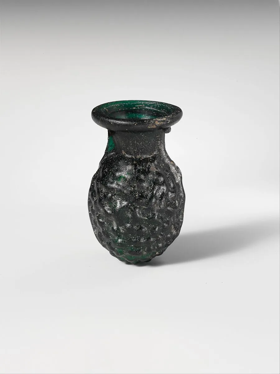 Glass grape flask — Unknown