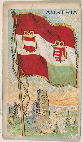 Austria, bakery card from the Flags series (D34), issued by the Ward-Mackey Company — Ward-Mackey Company