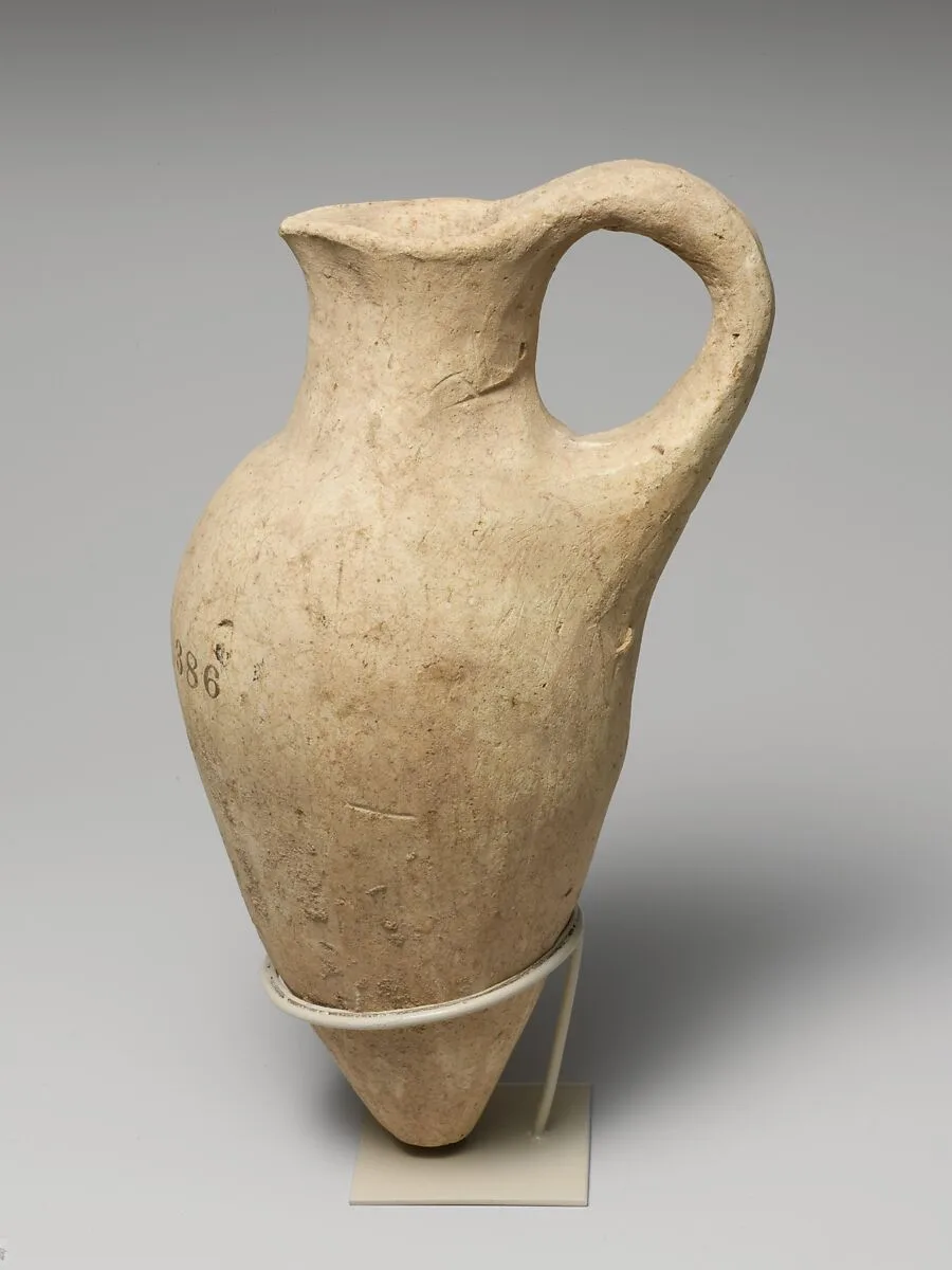 Terracotta white-shaved juglet — Unknown