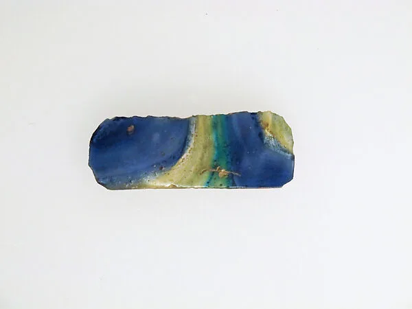 Glass mosaic body fragment — Unknown