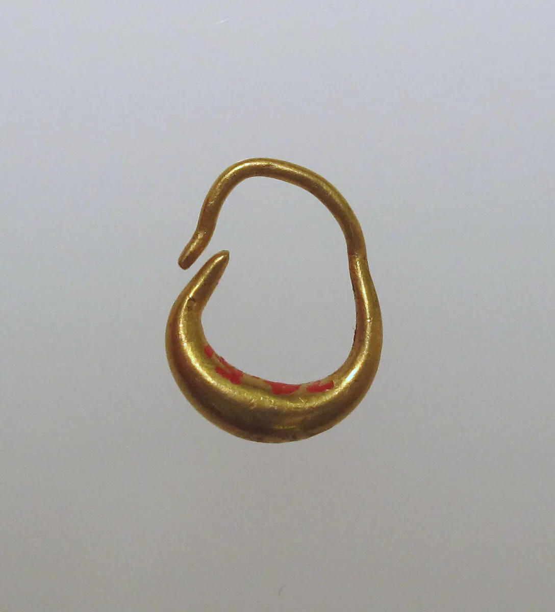 Earring, boat-shaped — Unknown
