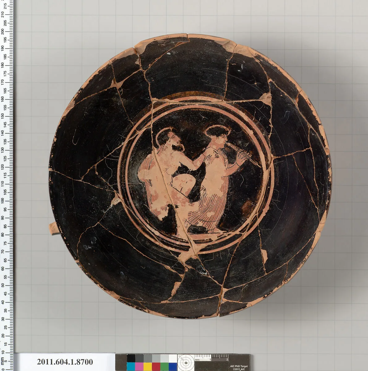 Terracotta stemless kylix (drinking cup) — Unknown