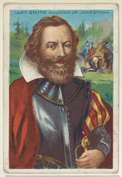 , from the "Heroes of History" series (T68), issued with Miners Extra Smoking Tobacco, Natural Leaf Scrap, and Royal Bengals Little Cigars — Royal Bengals Little Cigars|John Smith